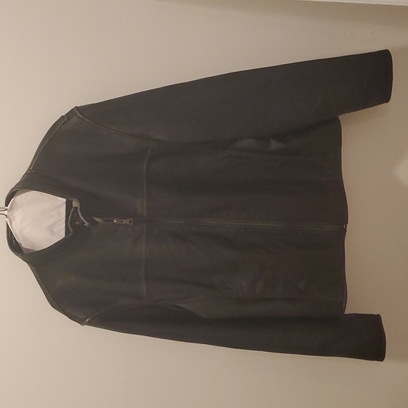 Marc New York Andrew Marc Black Genuine Leather Jacket (Medium) - Picture 1 of 14